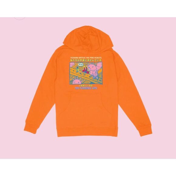 Independent Trading Company "Yoshimi Battles the Pink Robots" Orange Hoodie - Picture 1 of 12